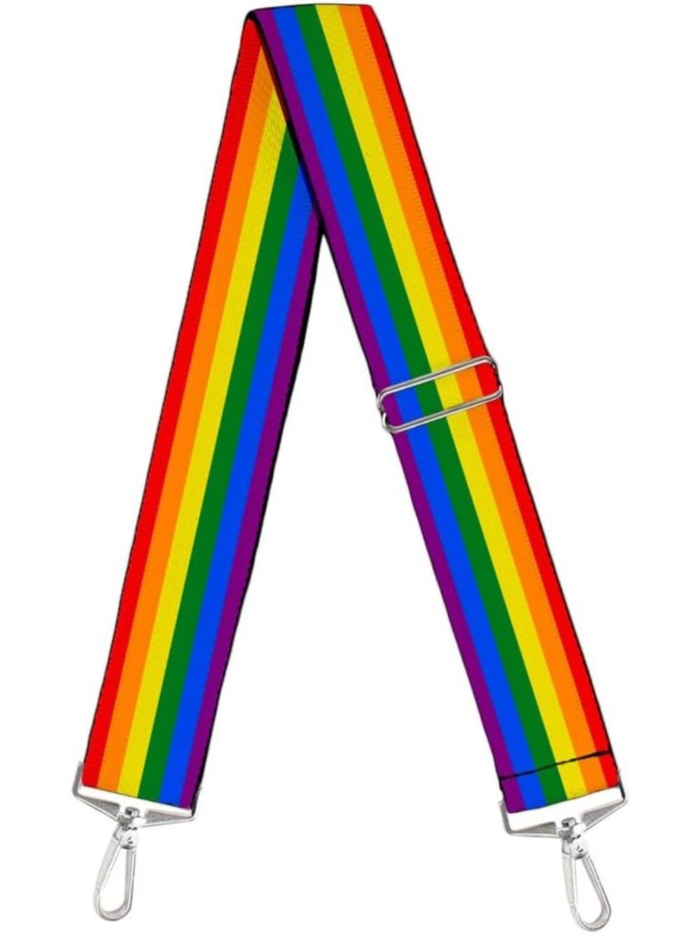 Rainbow Pride Flag Purse Strap - 2" Wide, Adjustable, Colorful Accessory
